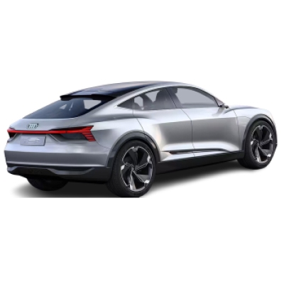 The Audi - e-tron Sportback 55 a sleek and aerodynamic look